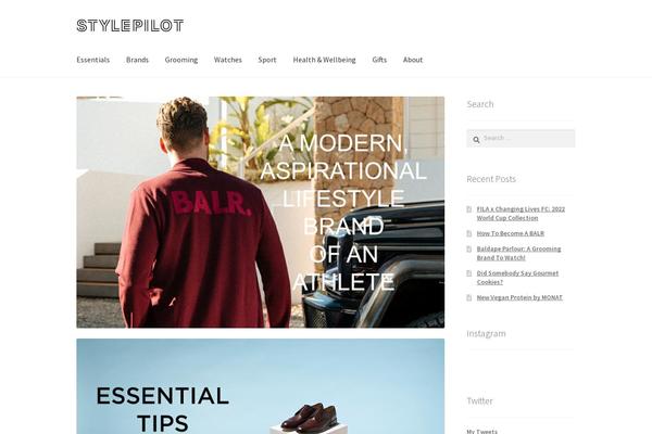 Storefront theme site design template sample