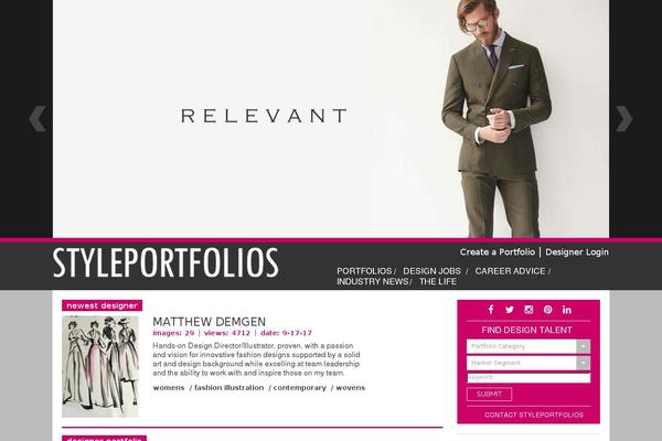 styleportfolios.com site used Style-portfolios-child