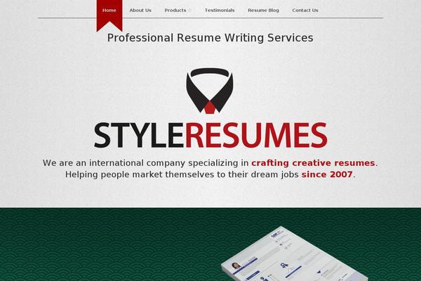 styleresumes.com site used Styleresume