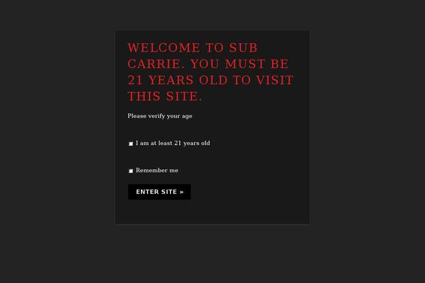 Site using Age Verify plugin