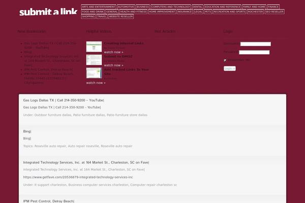 submitalink.org site used Informative-blogs