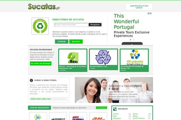 sucatas.pt site used Empresas