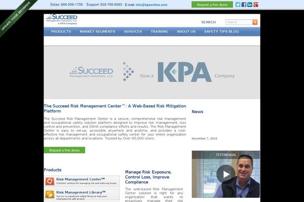 Kpa theme site design template sample