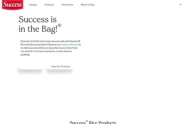 successrice.com site used Divi-mahatma