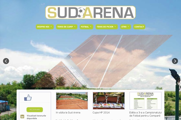 sudarena.ro site used Dynamix Child Theme
