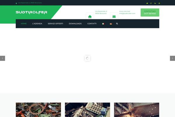 Industrial theme site design template sample