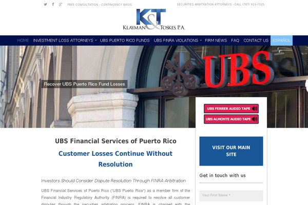 WordPress website example screenshot