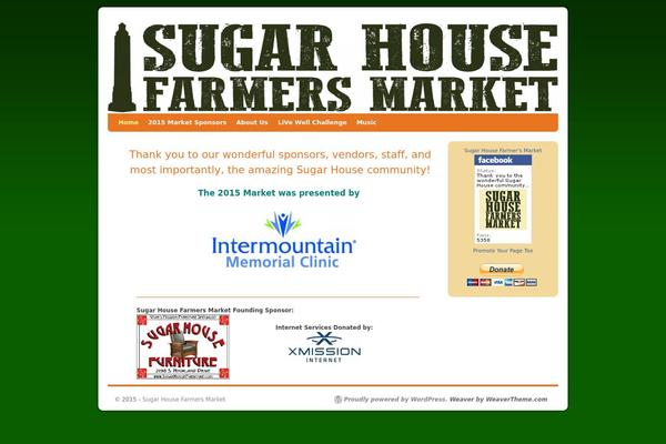 sugarhousefarmersmarket.com site used Barber Lite