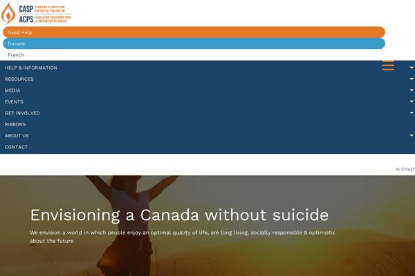 suicideprevention.ca site used Casp-2022