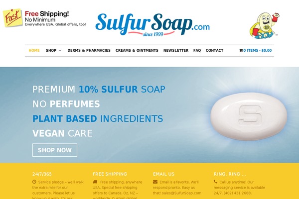 SulfurSoap theme websites examples