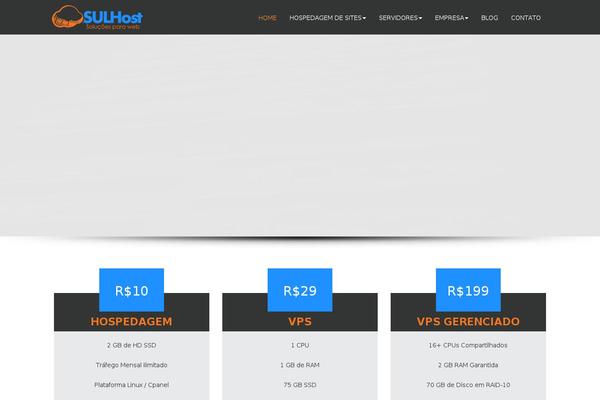 Flathost theme site design template sample
