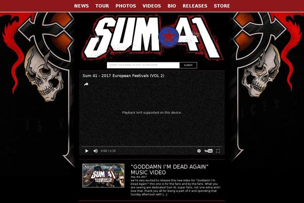 sum41.com site used Sum41
