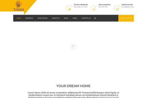 WordPress website example screenshot