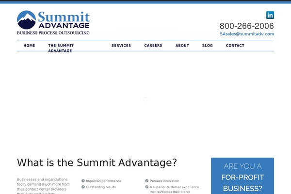 Summit theme site design template sample