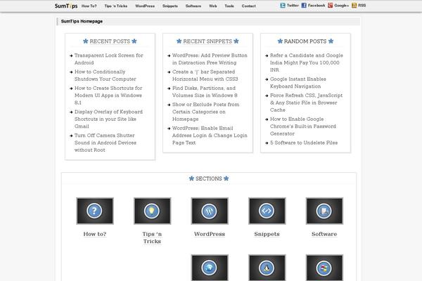 Customizr theme site design template sample