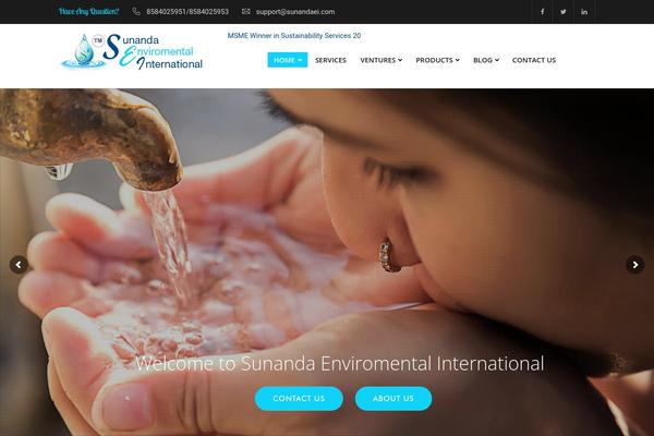 Enviro theme site design template sample