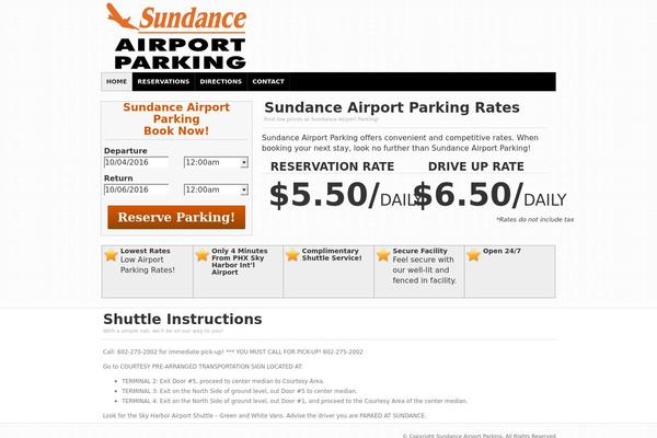 sundanceairportparking.com site used Netpark-theme