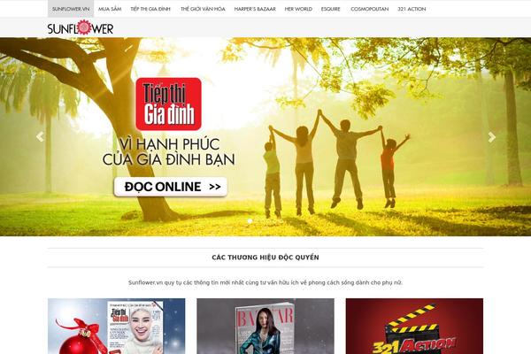 Sunflower theme websites examples