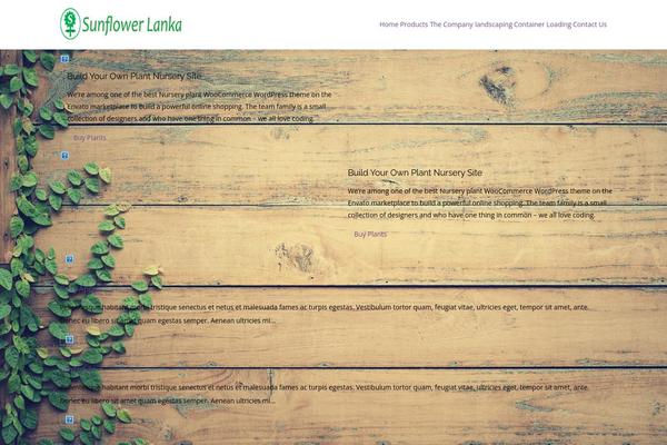 Wp-garden theme site design template sample