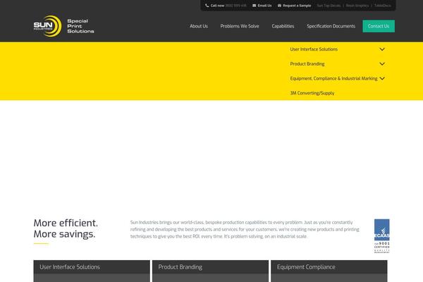 WordPress website example screenshot