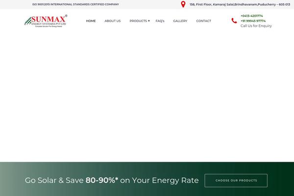 Sunergy theme site design template sample