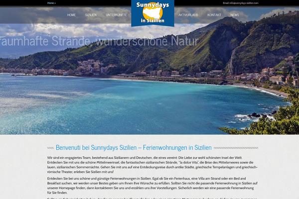 Sunny theme site design template sample
