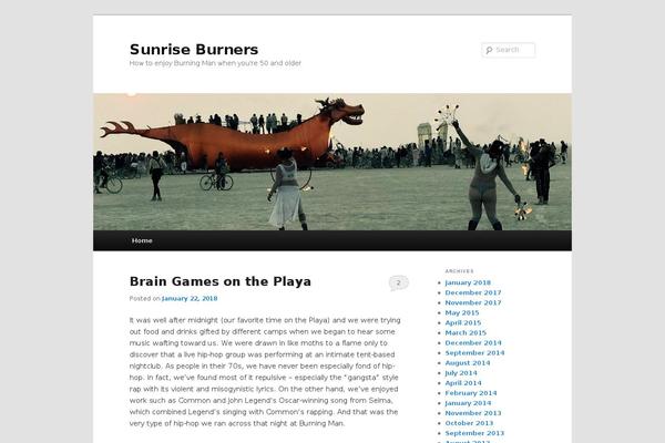 Twenty Eleven theme site design template sample