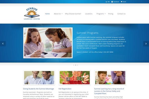 sunriselearningcentre.com site used Vid-theme-child