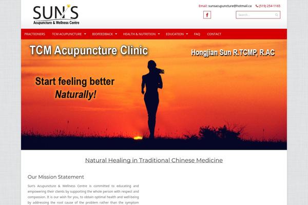 sunsacupuncture.ca site used Accesspress-pro-child