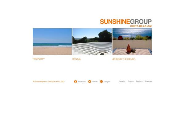 Sunshine theme site design template sample
