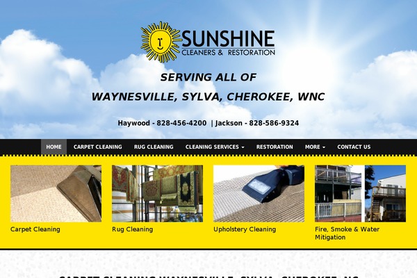 sunshinecleanersnc.com site used The-m-x