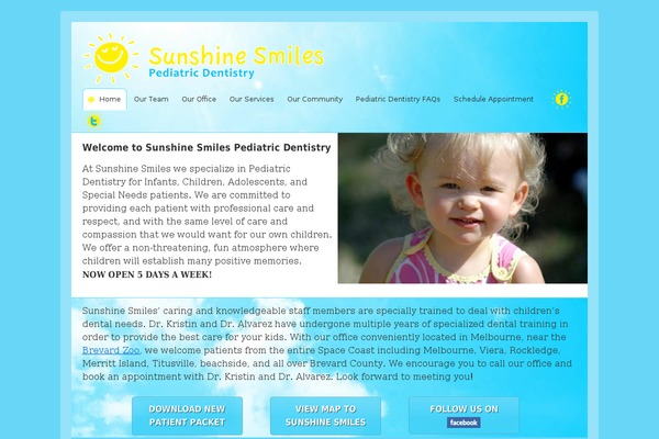 sunshinesmilesfl.com site used Sunshine-smiles-wordpress-theme