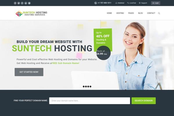 Arkahost theme site design template sample