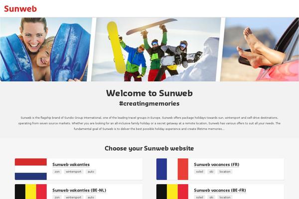 sunweb.com site used Sunweb-landing