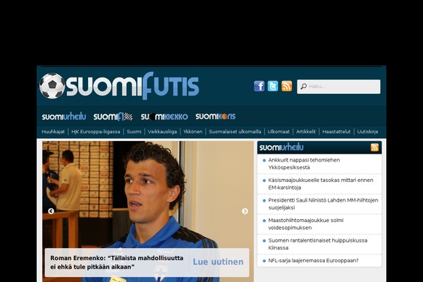 suomiurheilu WordPress theme, websites list used suomiurheilu theme suomiurheilu theme websites examples