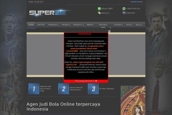 super212.com site used Oktasuper212