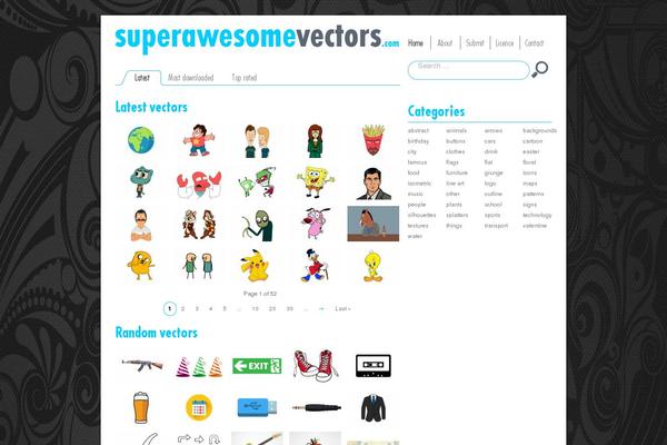 superawesomevectors.com site used Superawesomevectors