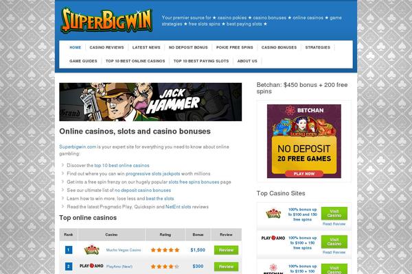Slots Theme theme site design template sample