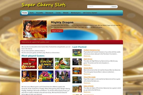 Cherryworld theme site design template sample