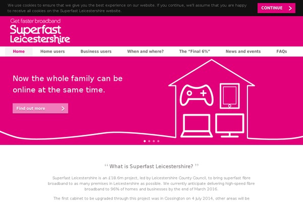 superfastleicestershire.org.uk site used Superfast2021