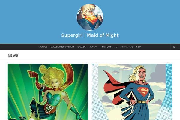supergirlmaidofmight.com site used Hueman