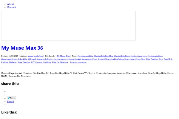WordPress website example screenshot