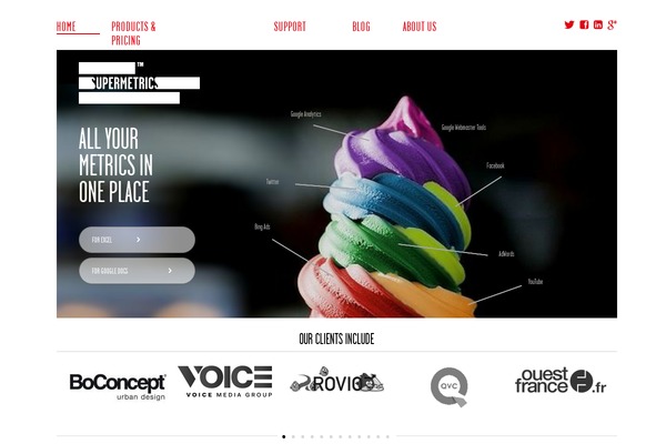 supermetrics WordPress theme, websites list used supermetrics theme supermetrics theme websites examples