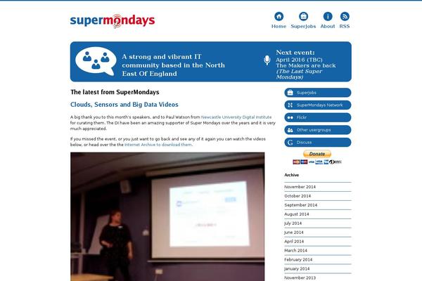 supermondays.org site used Supermondays