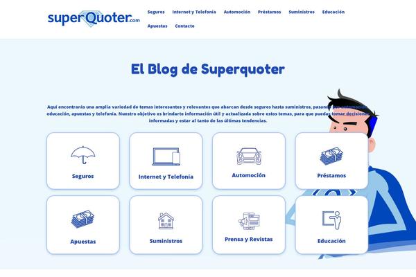 superquoter.com site used Superquoter-child