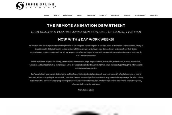 Infinite theme site design template sample