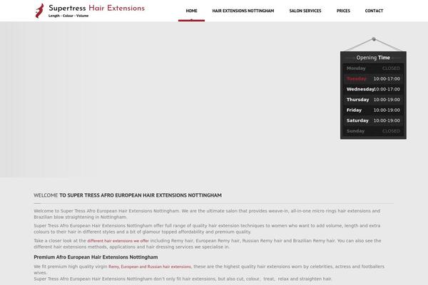 HairPress theme site design template sample