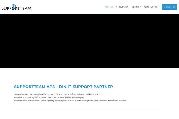 supportteam.dk site used Xblade