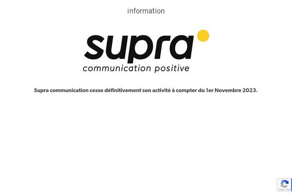 supra-communication.fr site used Kudos