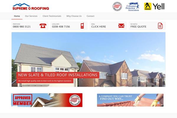 supremeoroofing.com site used Pluse-child